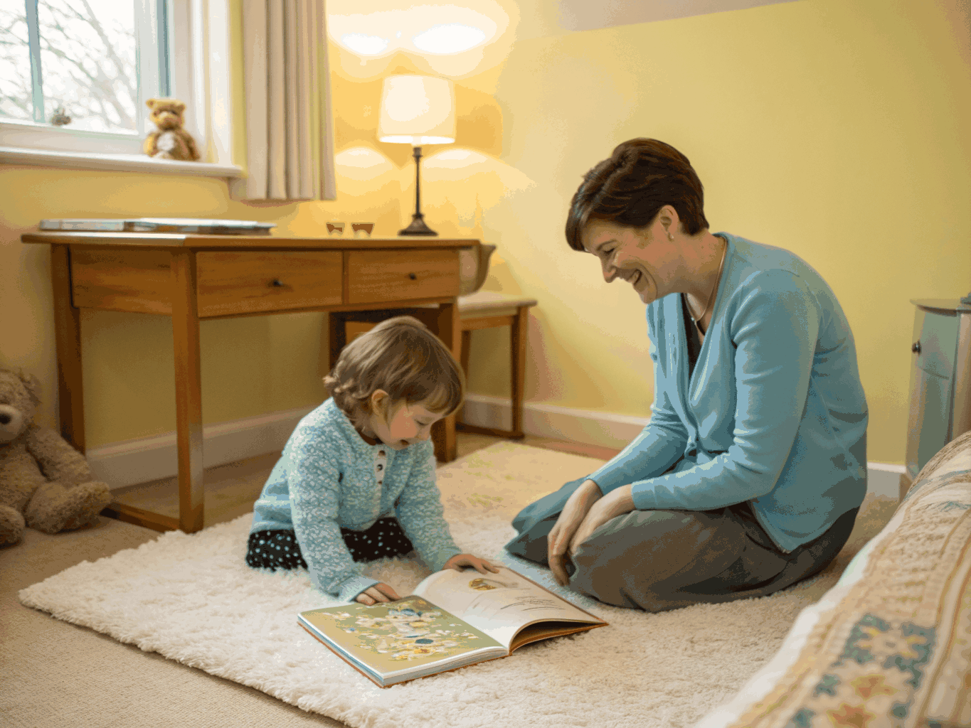 Youth-friendly counseling setting with natural lighting and thoughtful resources